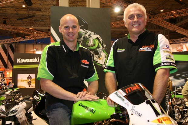 Ryan Farquhar and MSS Colchester Kawasaki team boss Nick Morgan